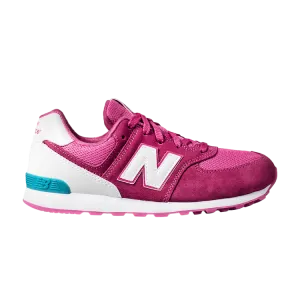 New Balance 574 Big Kid 'Pink Blue' Sneakers, Pink