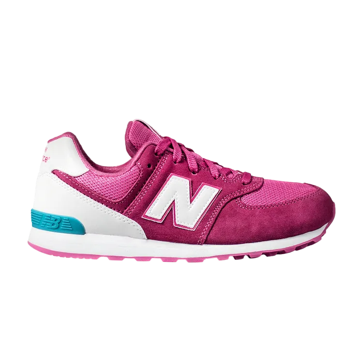 New Balance 574 Big Kid 'Pink Blue' Sneakers, Pink