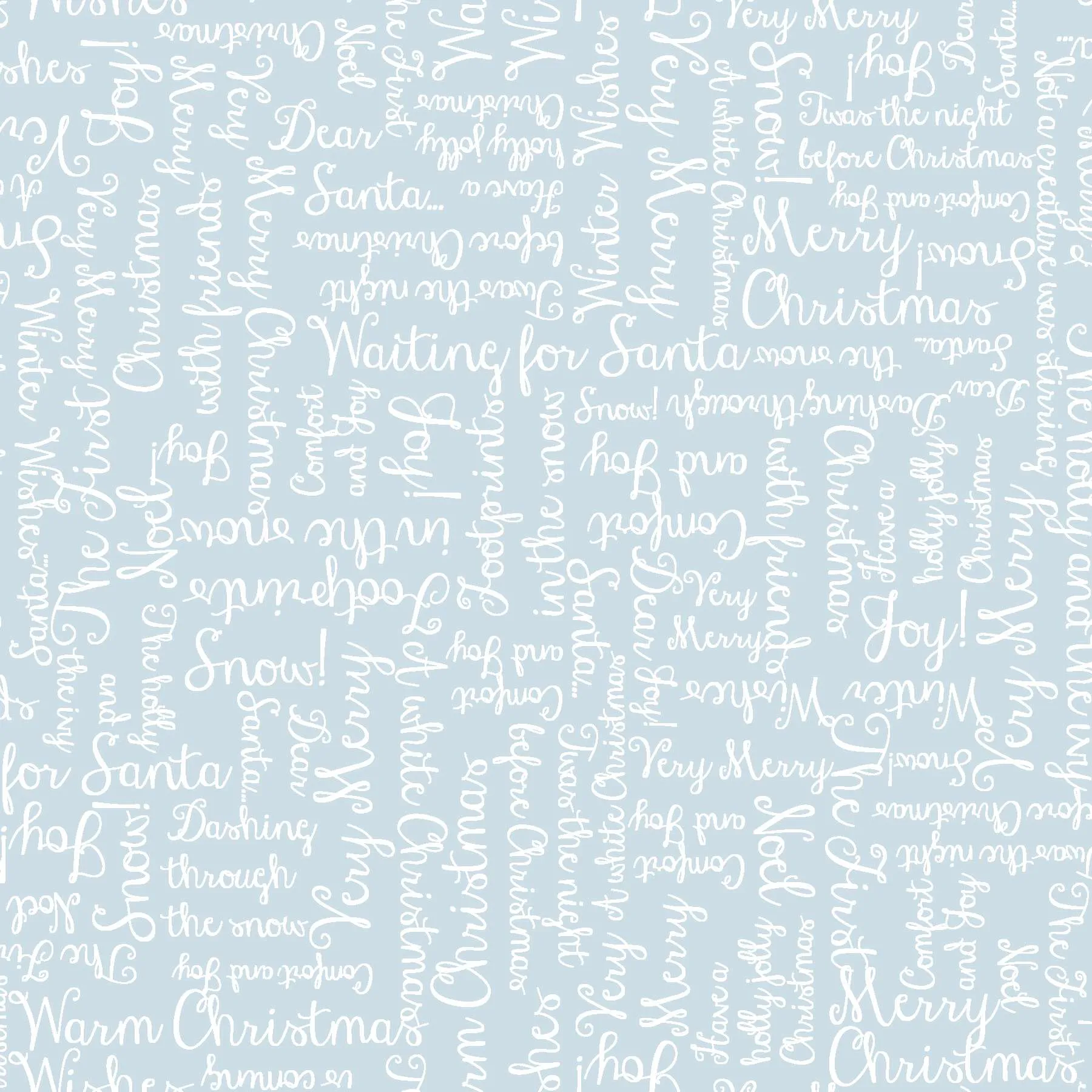 One Snowy Day | Light Blue Christmas Greetings by Hannah Dale for Maywood Studio | MASD10378-B3