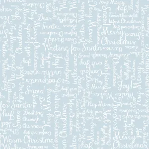 One Snowy Day | Light Blue Christmas Greetings by Hannah Dale for Maywood Studio | MASD10378-B3