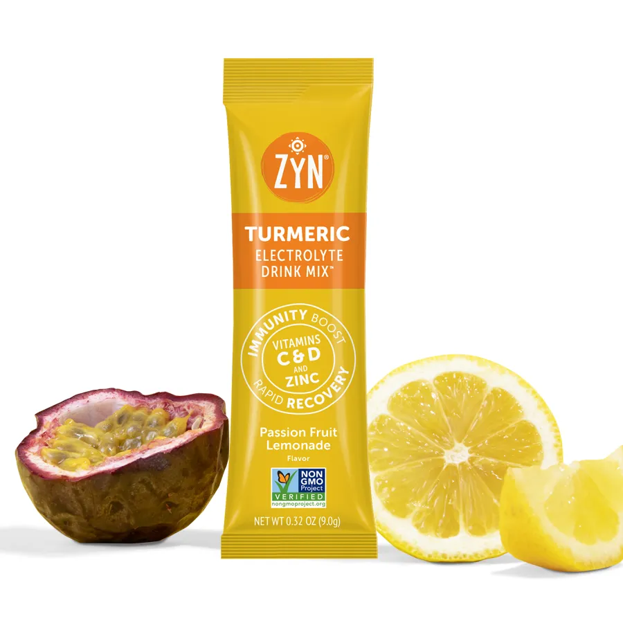 Passion Fruit Lemonade Turmeric Electrolyte Drink Mix - Wholesale (bag of 25 packets)