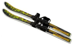 premium Wildcat 95cm JUNIOR Cross Country Backyard Ski Set, Waxless Base, Ages 4-8