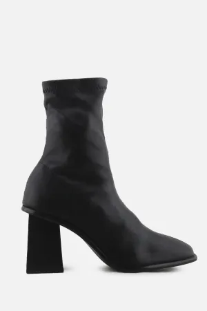 Pull & Bear Block Heels Ankle Boots | 100% Authentic Leather