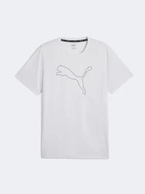 Puma Performance Cat Men Training T-Shirt Silver Mist