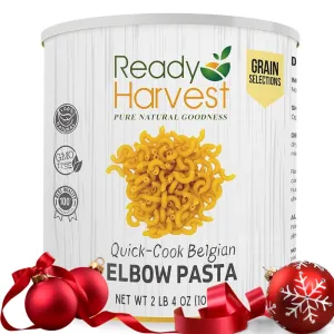 Ready Harvest Quick-Cook Pasta Elbows - 30 Year Shelf Life - #10 Can