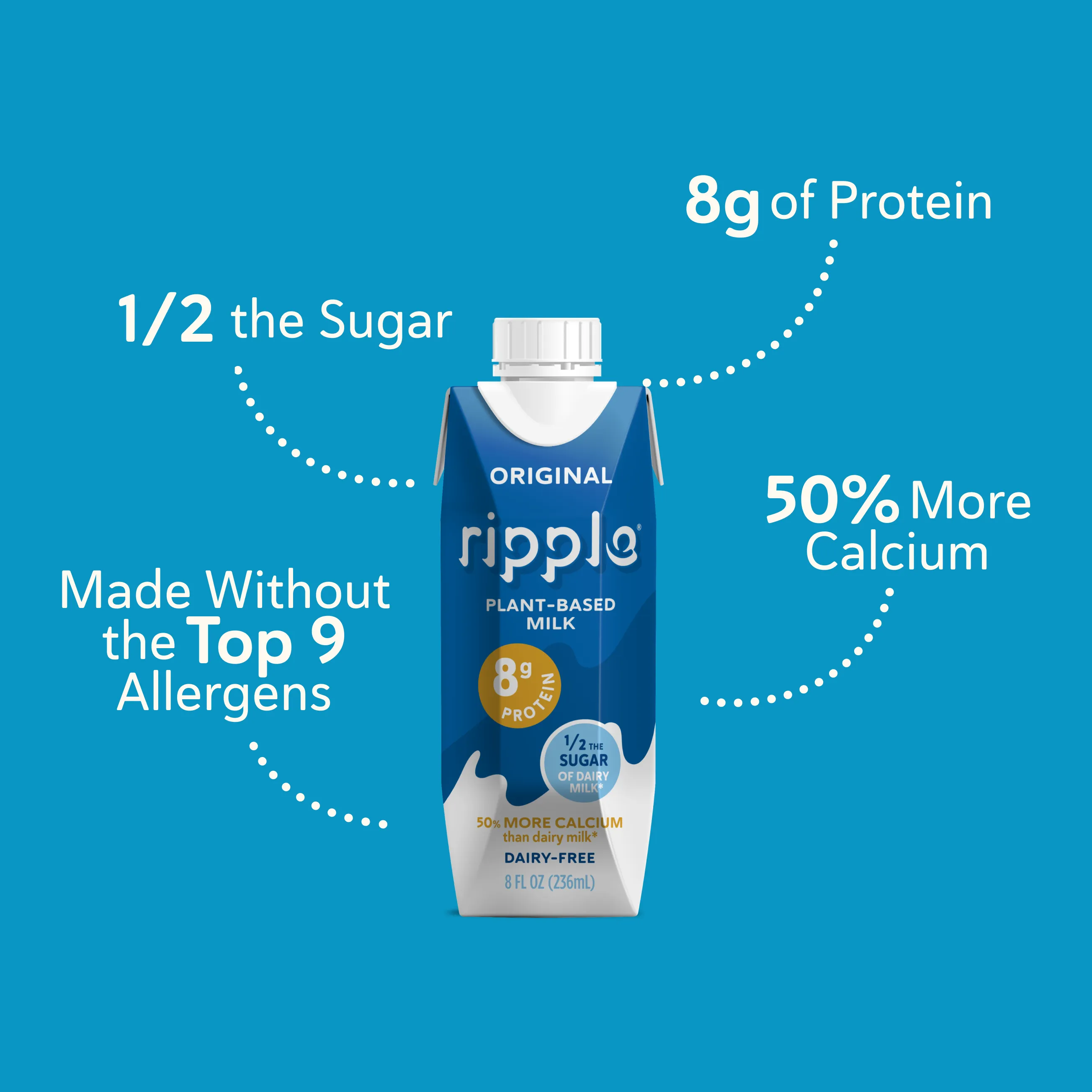 Ripple On-The-Go Original Milk (4-pack)