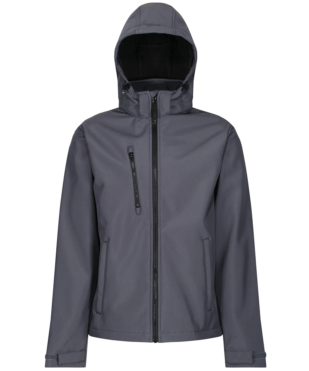 Seal Grey/Black - Venturer 3-layer hooded softshell jacket