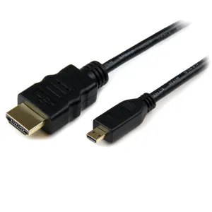 Startech.Com 3M High Speed Hdmi® Cable With Ethernet - Hdmi To Hdmi Micro - M/M - 3 Meter Hdmi (A) To Hdmi Micro (D) Cab