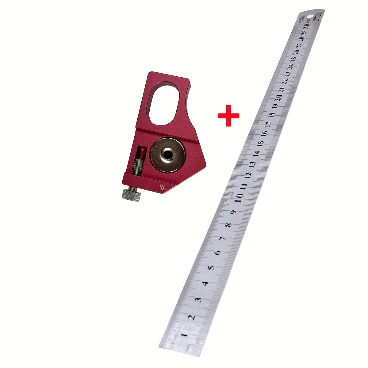 Steel Ruler Positioning Block for Woodworking Carpentry projects