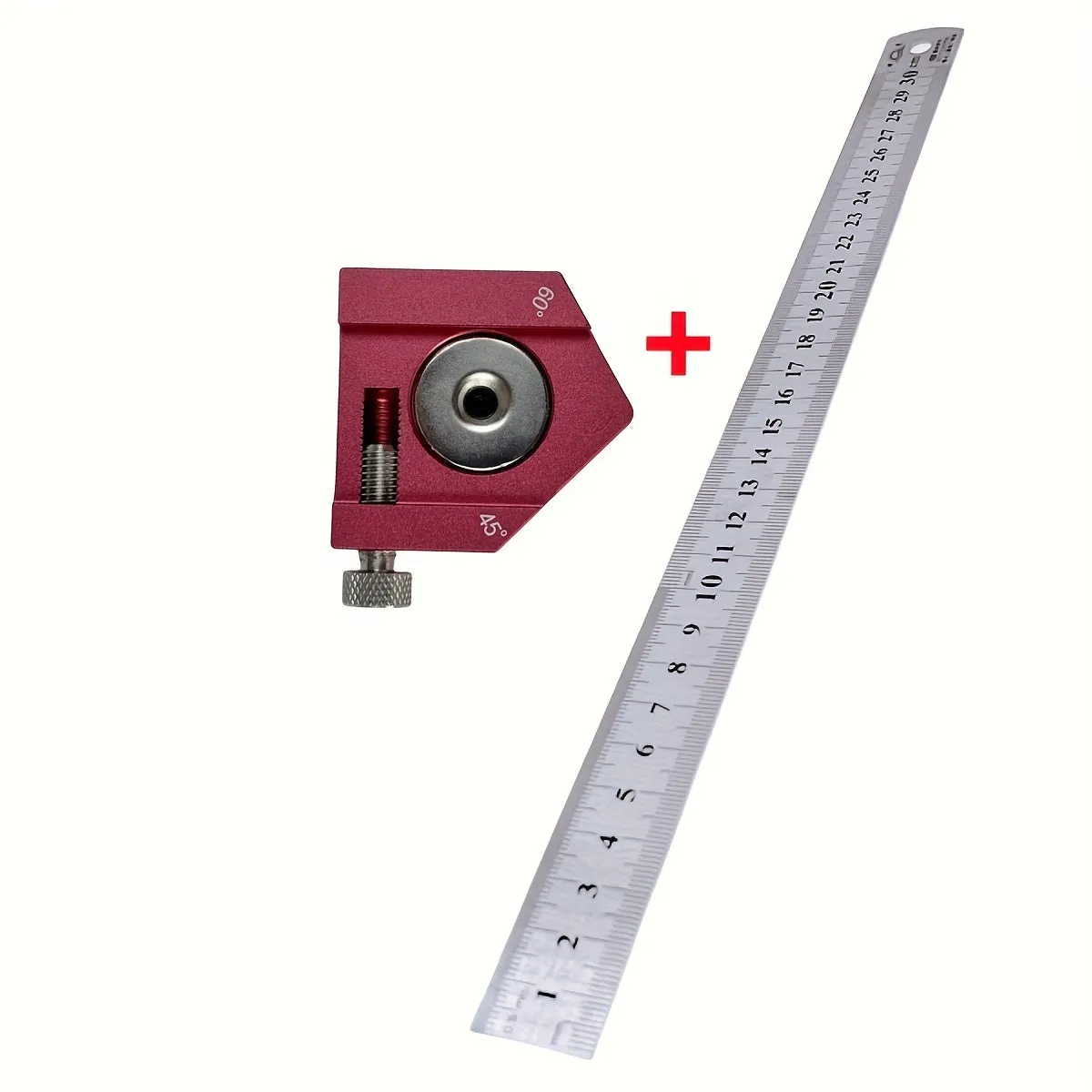 Steel Ruler Positioning Block for Woodworking Carpentry projects