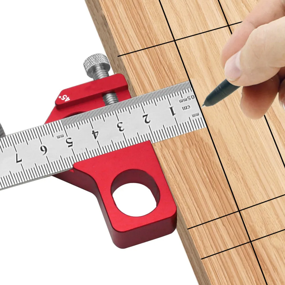 Steel Ruler Positioning Block for Woodworking Carpentry projects