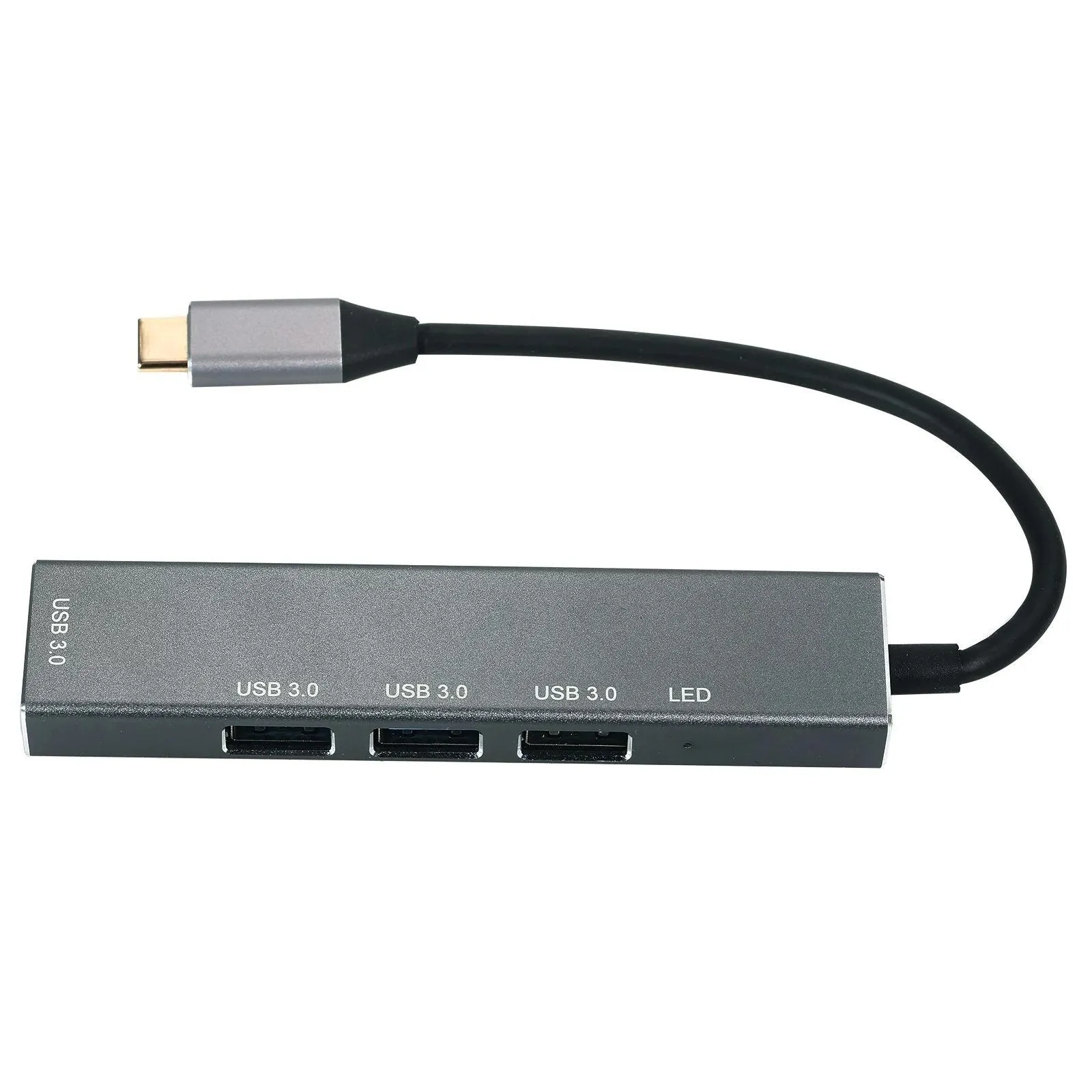 T304 4-in-1 Hub Type C to USB3.0*4 Intelligent USB Hub Multi-Port Adapter