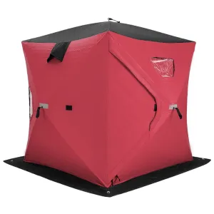 timeless Portable 2 Person Ice Shanty with Cotton Padded Walls, Oversize Privacy Tent, Easy Set Up Privacy Shelter, Blue