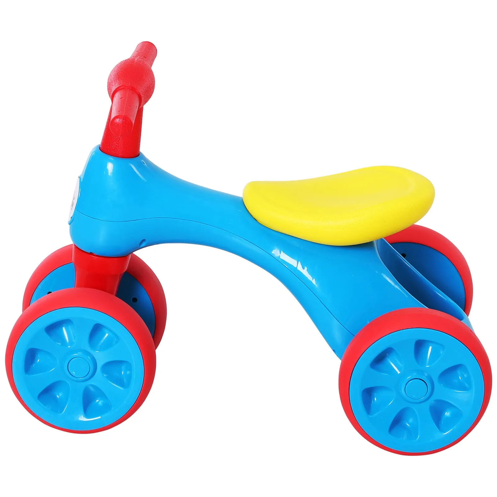 Toddler Training Walker Balance Ride-On Toy with Rubber Wheels Blue