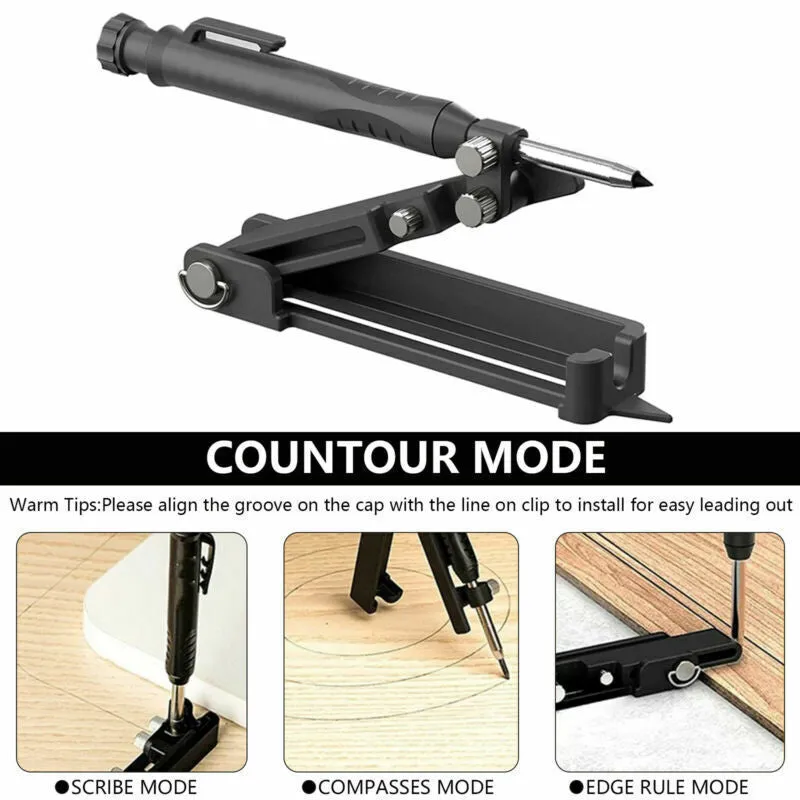 Ultimate MultiFunction Scribing Tool for Precision Woodworking and Tiling