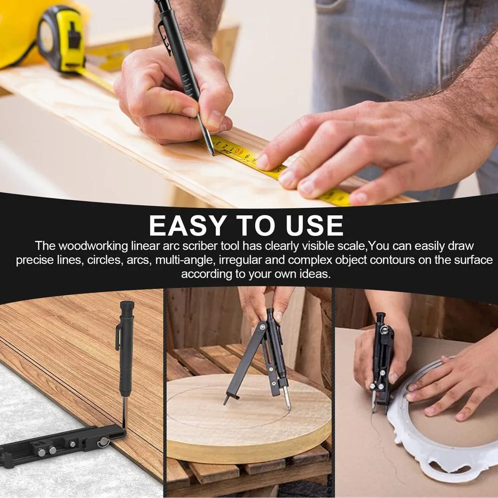 Ultimate MultiFunction Scribing Tool for Precision Woodworking and Tiling