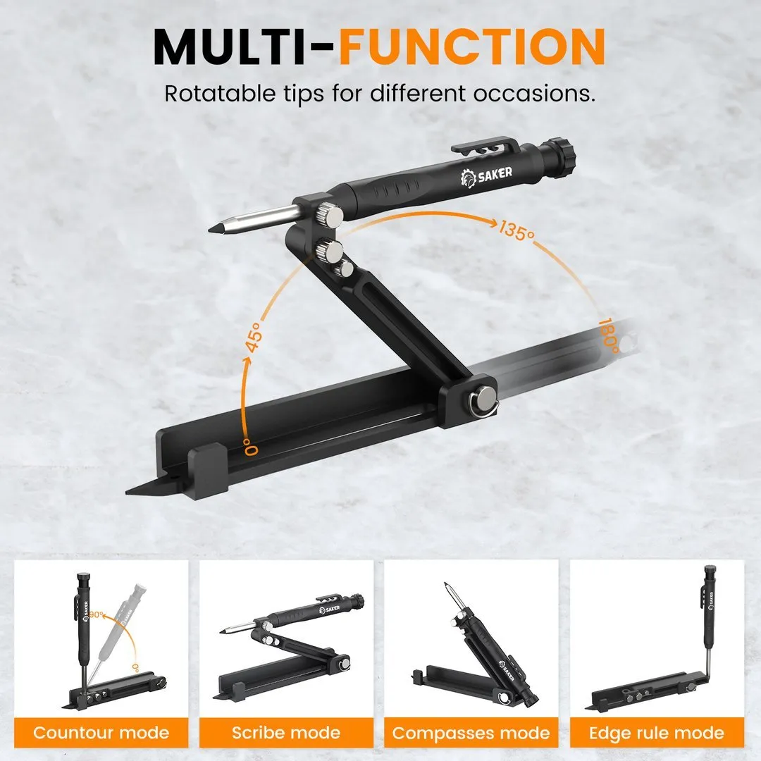 Ultimate MultiFunction Scribing Tool for Precision Woodworking and Tiling